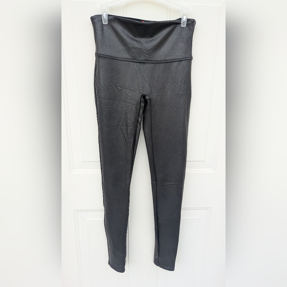 SPANX Faux Leather leggings, Sexy, Women's Size Large-Tall